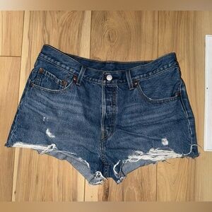 Levi’s 501 distressed Denim Jean Shorts